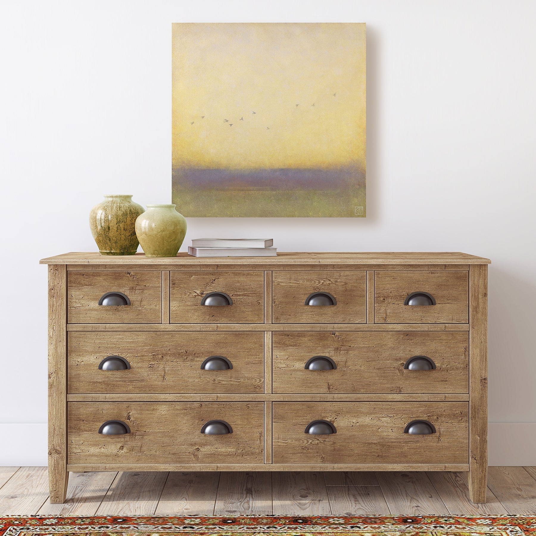 Above ~ 24"x24" ~ Original oil painting on panel