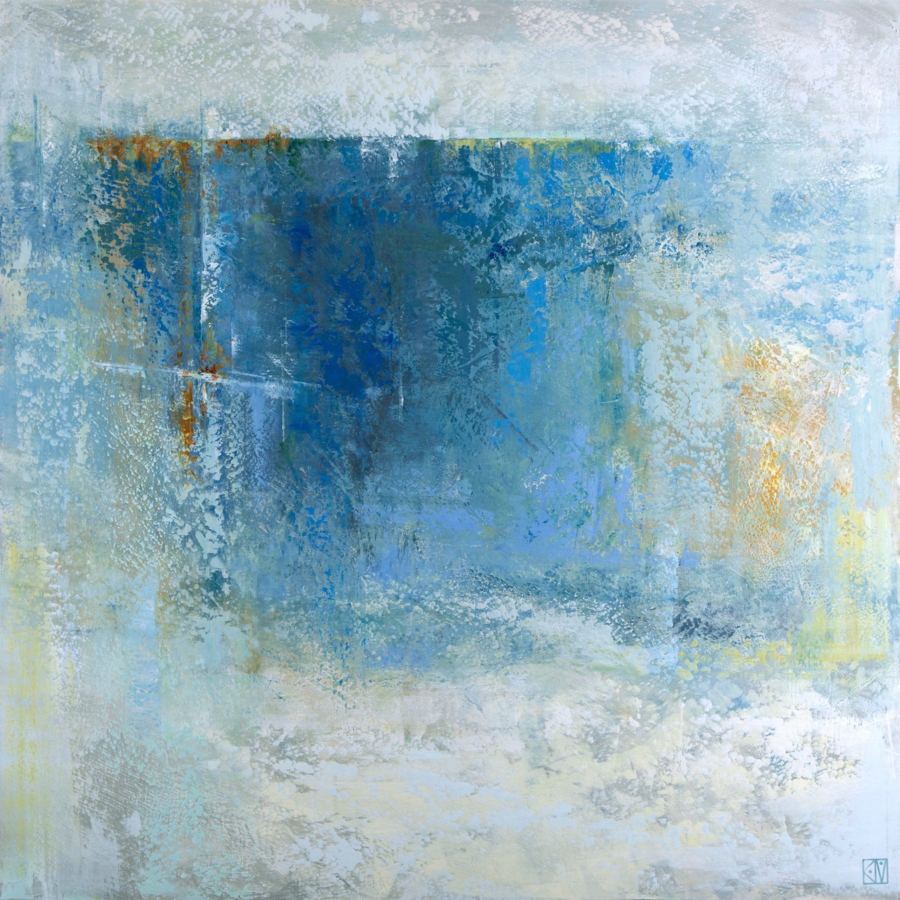 Precipice ~ 36"x36" ~ Original oil painting on panel