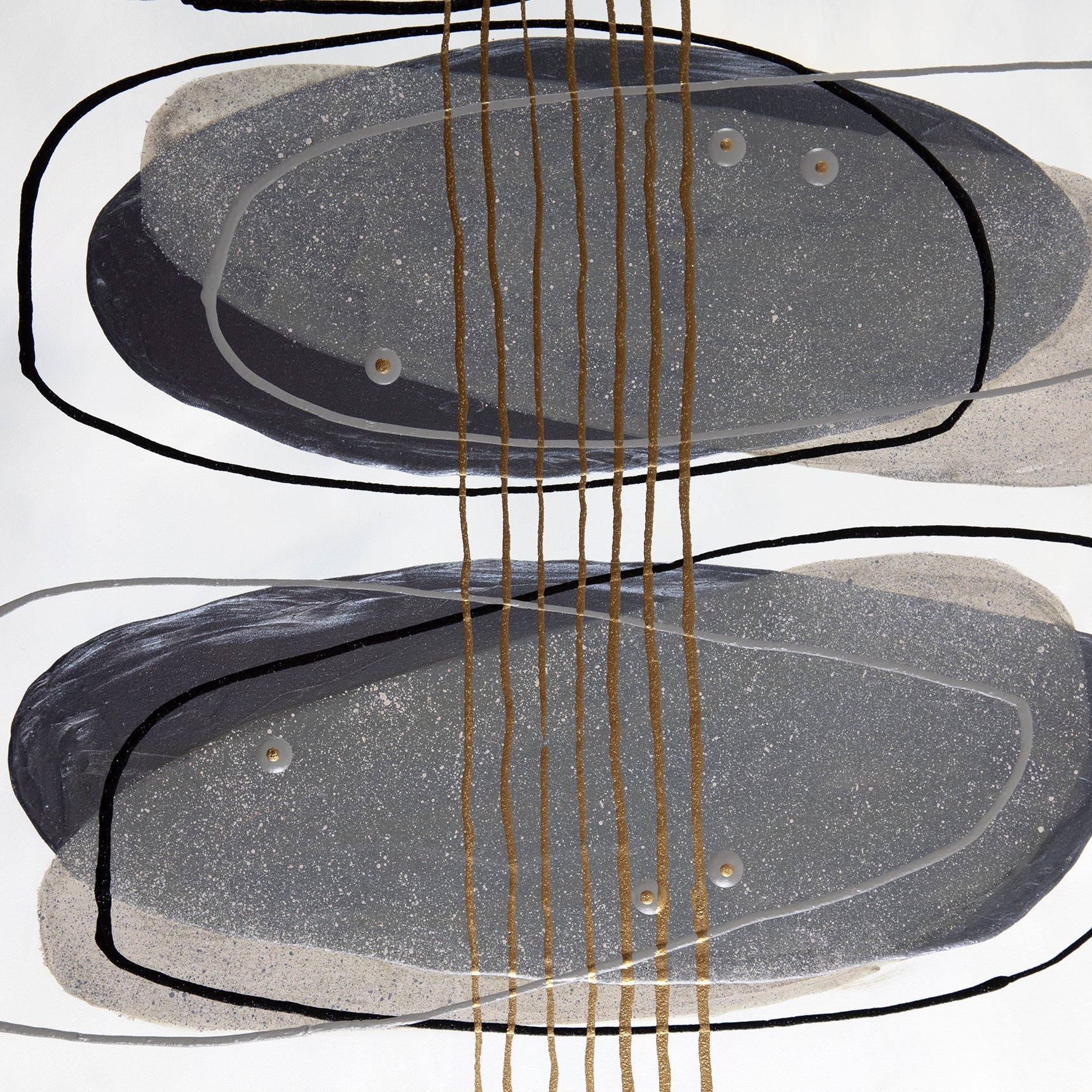 River ~ 40"x30" ~ Original textured painting on panel